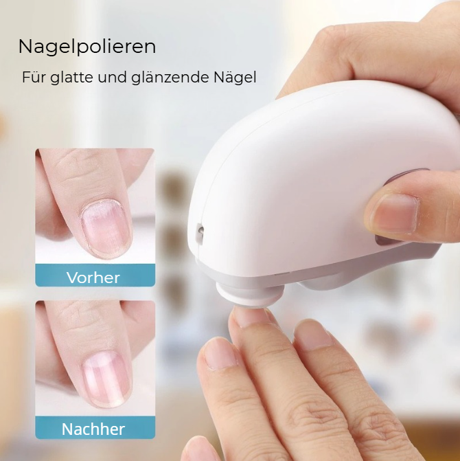 Elektrischer Nagelknipser 3-in-1 – Schneiden, Feilen & Polieren in einem Gerät