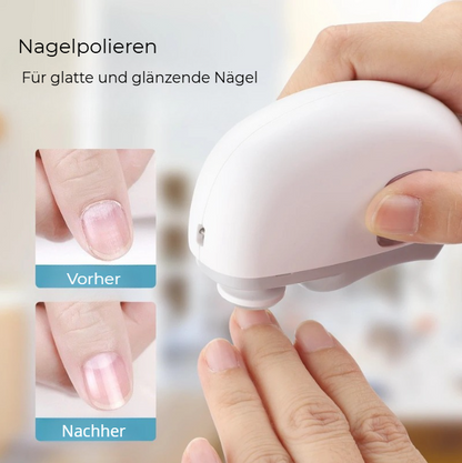 Elektrischer Nagelknipser 3-in-1 – Schneiden, Feilen & Polieren in einem Gerät